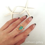 ターコイズ関節リング