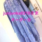 【junjunka0218さまオーダー分】ツギハギだらけなシャツワンピ★