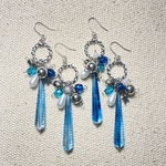 【田島様専用】💙ブルー×シルバービーズピアス