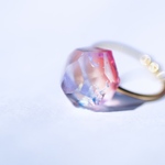 glass jewel ring にじ　#13