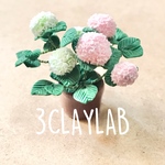 ☆送料無料☆ずっと一緒だよ/ピンク×白　紫陽花