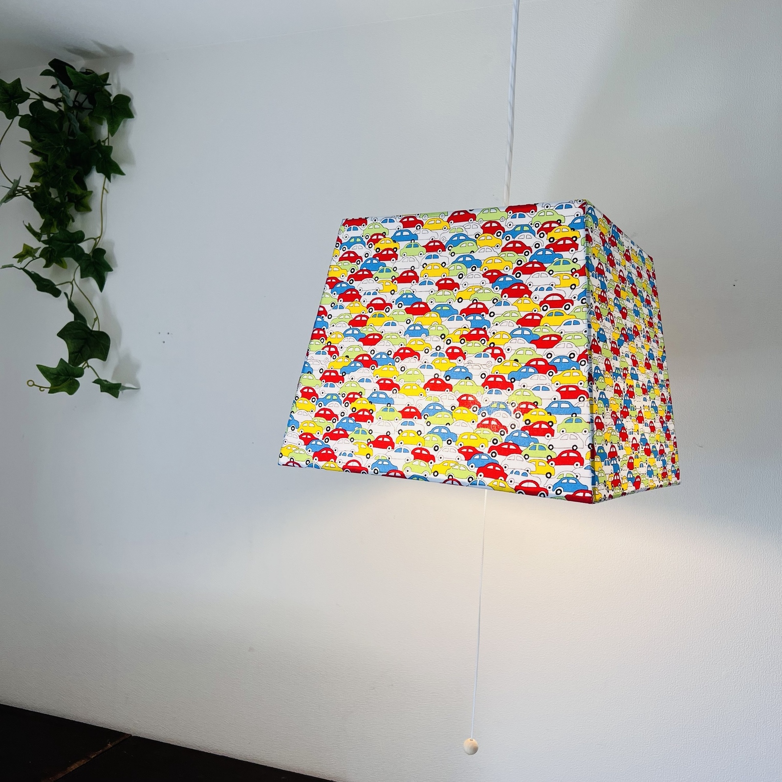 四角いペンダントライト Liberty リバティ 可愛い 男の子 BOY 子供部屋 車 インテリア照明 LED照明