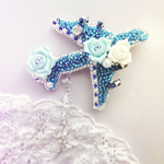 June bride 飛行機　✈️オートクチュール刺繍ブローチ　