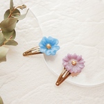 ❤️‍🔥20%OFF シャイニーお花ヘアピンセット＊.° ぶるー×ぱーぷる