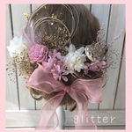 ‧˚₊*̥pink gold和洋髪飾り❤︎ヘッドドレス　成人式　結婚式‧˚₊*̥