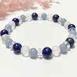 ＊不安からの解放＊エンジェライト・ラピスラズリ・フロスト水晶