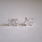 ﾌﾟﾗｽ シルバーピアス quartz