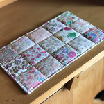 パッチワークミニマット＊リバティpink strawberry