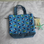 巾着バッグ　☆サメ☆