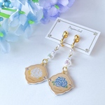 全6種💠雨上がりの紫陽花イヤリング