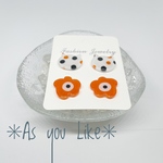 ✳︎ねことおはな✳︎ピアス/イヤリング2セット