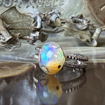 [御売約]a様🌈アサツユ✨🦋カンテラオパールのリング💙✨✨