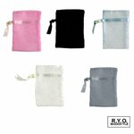 オーガンジー ポーチ 巾着 10枚〜100枚 SSサイズ  OEM可能 5color アクセサリー