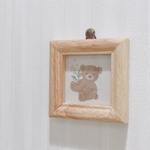 くまとミモザのミニフレーム｜壁掛け｜ウォールデコ｜プチギフト