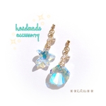 NEW!ヒトデ×シェルのオーロラ夏ピアス