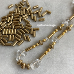 〔40個〕ゴールドアクリルチューブ