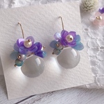 #紫陽花 ピアス