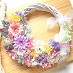 ラプンツェルカラーのリースブーケ　＊ウェディングブーケ　