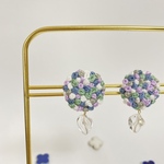 【期間限定値下げ！】 ajisai 刺繍 ピアス イヤリング