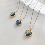【Paua shell charm necklace】シェルネックレス アワビ貝 