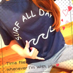 【SURF ALL DAY】Tシャツ→Mサイズ