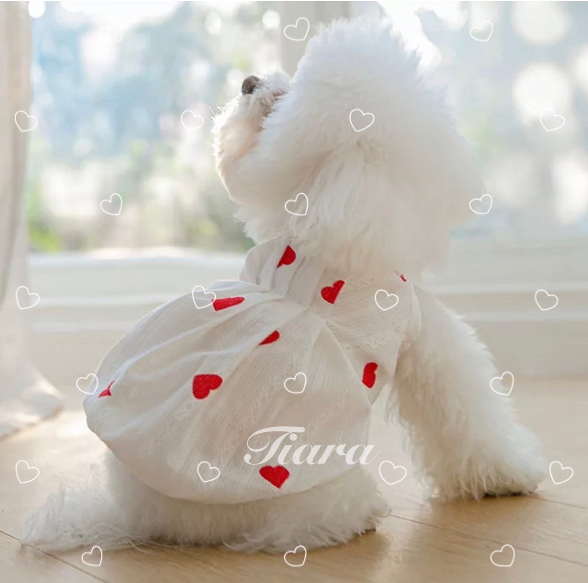 No.30ハンドメイド犬服 キャミバルーンワンピース(リネンチェック) No.30ハンドメイド犬服 キャミバルーンワンピース(リネン