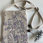 龍　刺繍バッグ＊御朱印帳入れ　ドラゴン　