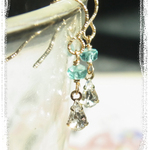 Drop**アパタイトのピアス　14kgf 