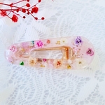 かすみ草　ボタニカル　レジンヘアクリップ16