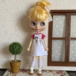 半袖ニットワンピ　リカちゃん　ブライス