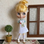 半袖ニットワンピ　リカちゃん　ブライス