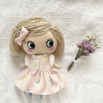 イルメール　ハッピードール　レースもかわいいピンクのお花ワンピース