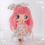 イーマリーちゃんお洋服　リバティあみあみリボン　ワンピース