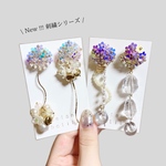 刺繍シリーズピアス【左】2way | melancholily