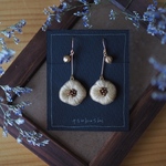ドライフラワー　1点もの　耳飾り　ピアス　イヤリング　アクセサリー