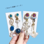 刺繍シリーズピアス【右】2way | melancholily