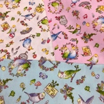 １２３４．yuyuuun様オーダー分　インコ柄作品３点