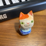 木彫り三毛猫~おパンチュな子~