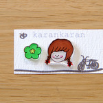 おさげちゃん　ピアス or イヤリング