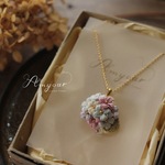 【ネックレス】雨あがりの紫陽花ー夢ー