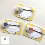 鳥とお花のヘアピン【３本セット】
