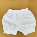 白レースのかぼちゃパンツ90〜100 (送料無料)