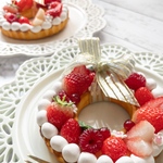 ハートいちごのリースタルト