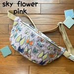 ミナペルホネン  sky flower pink ハンドメイドボディバッグ