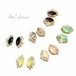 シンプルビジューピアス