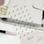 赤ちゃんの予防接種などに◎さりげなくシンプルで可愛い透明シールのスケジュールシール（SHOT）【SCHE04】