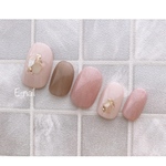 pink × shell 𓂃◌𓈒𓐍  オトナピンク　   ネイルチップ   シェル　大人可愛い　夏　上品　シンプル