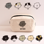 【名入れ可】えらべる ねこポーチ＜たれ耳＞マチ付きポーチ  猫 ネコ ねこ 化粧ポーチ マルチポーチ 
