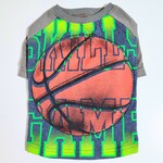 バスケ 犬服 小型犬用 リメイク古着 一点物 ラグランTシャツ