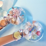 <ヘアクリップ>〜アオウミウシと貝殻〜B.赤茶